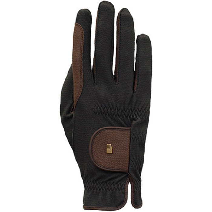 2023 Roeckl Malta Riding Gloves 301335 - Black / Mocha