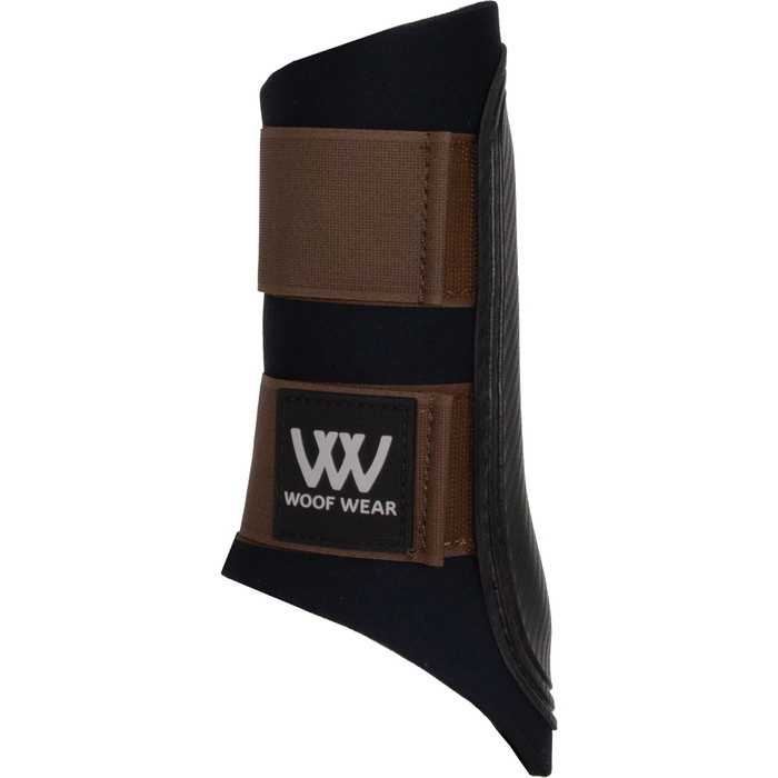 2023 Woof Wear Club Brushing Boots WB0003 - Black / Mocha