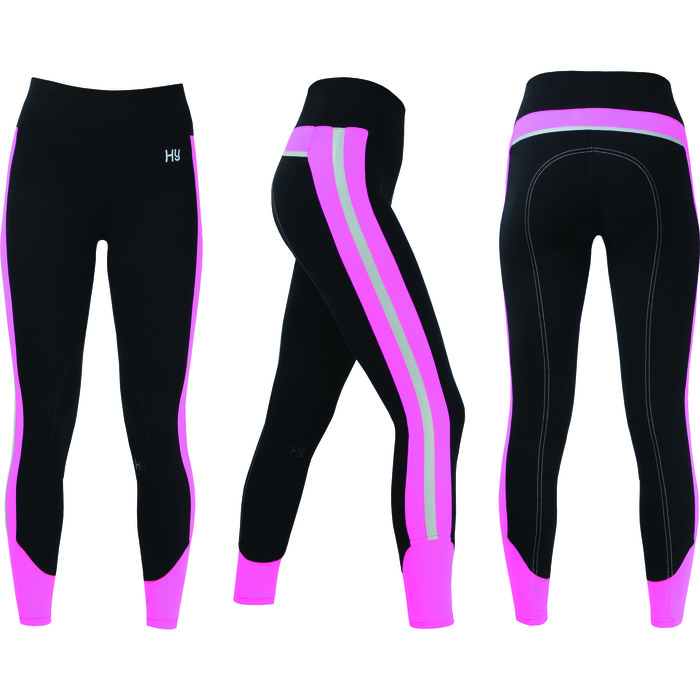 2022 Hy Equestrian Womens Reflector Breeches 2129 - Pink
