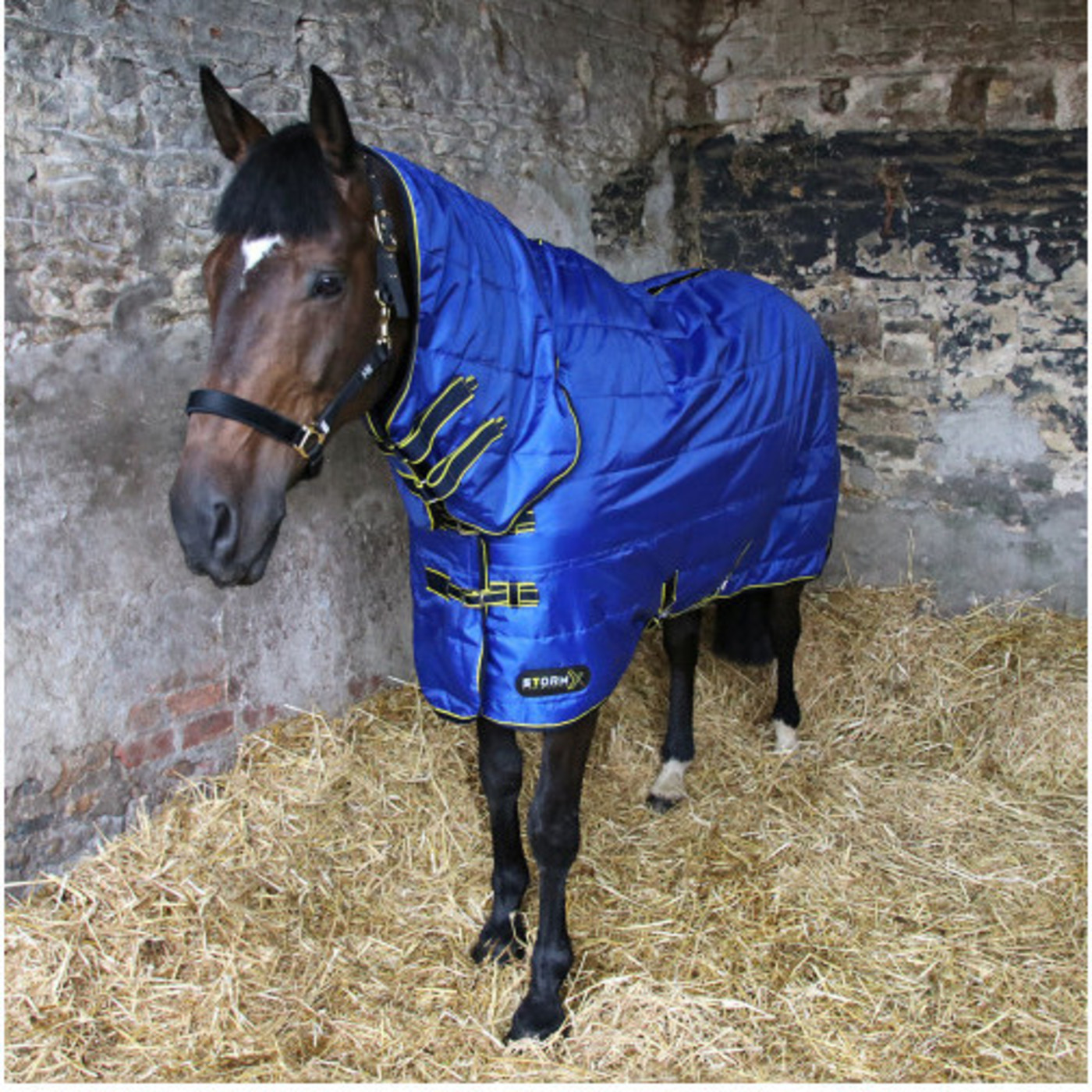 Hy Equestrian StormX Original 100 Combi Neck Rug Blue / Yellow