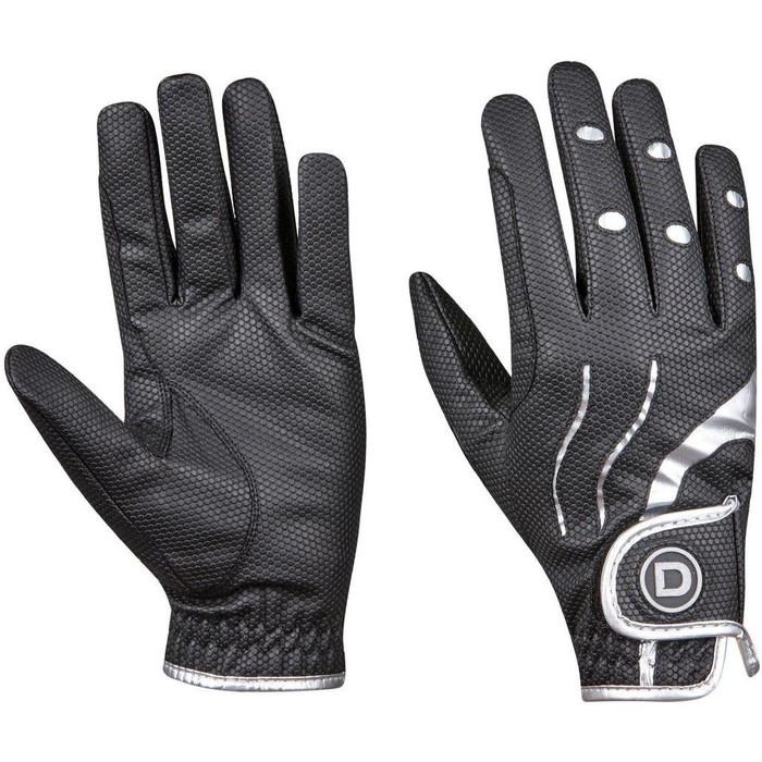 2022 Dublin Pro Everyday Riding Gloves 1000218002 - Black / Silver