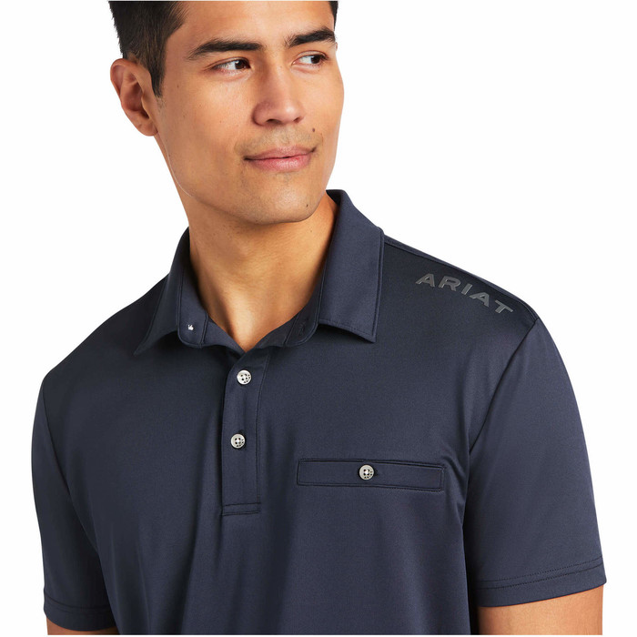 2022 Ariat Mens Norco Short Sleeve Polo Top 10039475 - Blue Nights