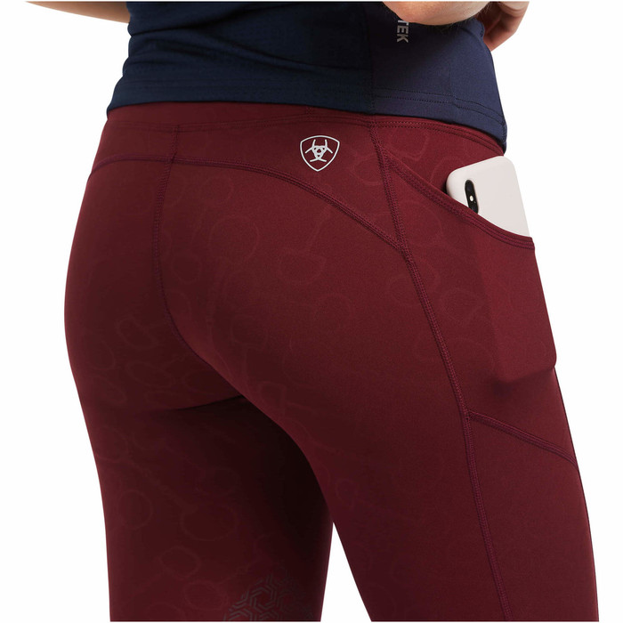 2022 Ariat Womens EOS Knee Patch Tight 10039880 - Zinfandel