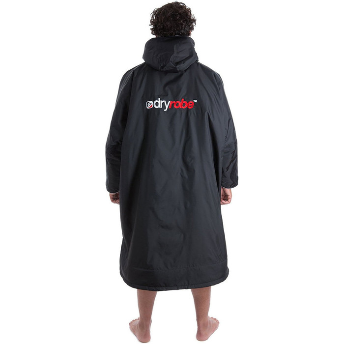 2021 Dryrobe Advance Long Sleeve Premium Outdoor Change Robe LSDABB - Black / Red