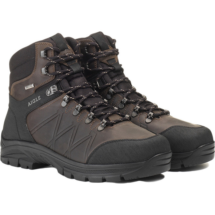 2022 Aigle Mens Klippe Boot NA5116 - Dark Brown - Mens - Footwear ...