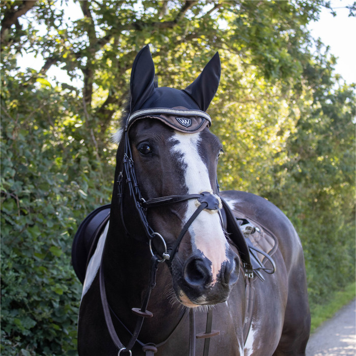 2023 Woof Wear Vision Close Contact Saddle Pad & Fly Veil Set WWMOCH -  Mocha