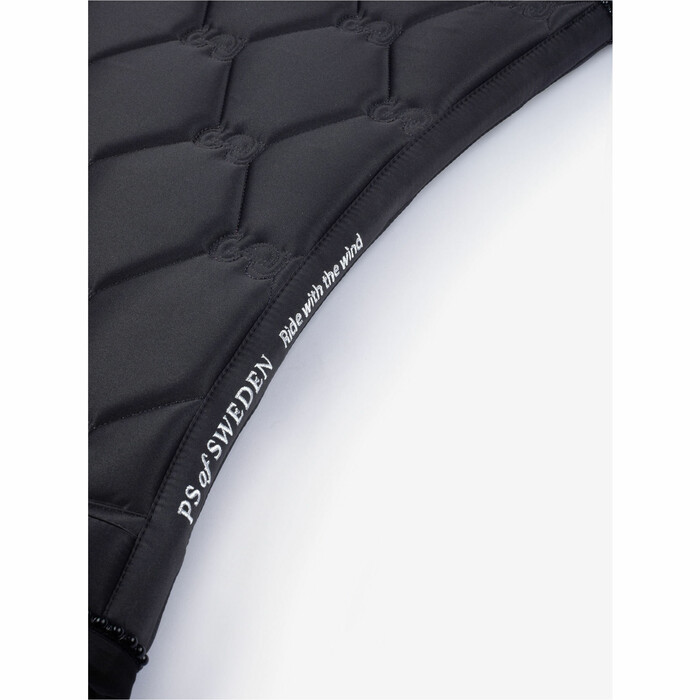 2024 PS of Sweden Ruffle Pearl Dressage Saddle Pad 1110-085 - Dark Grey