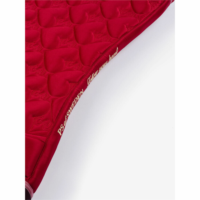 2024 PS of Sweden Heart Dressage Saddle Pad 1110-092 - Red Heart