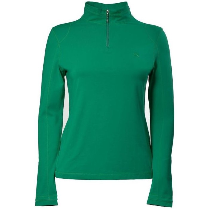 2022 Dublin Womens Giana 1/4 Zip Base Layer Long Sleeve Top 1010948010 - Emerald