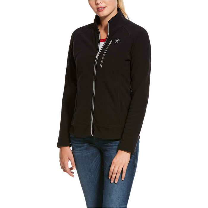 Ariat Womens Basis 2.0 Full Zip Fleece Jacket Black