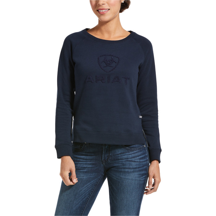 Ariat Torrey Womens Sweatshirt Navy Blue 