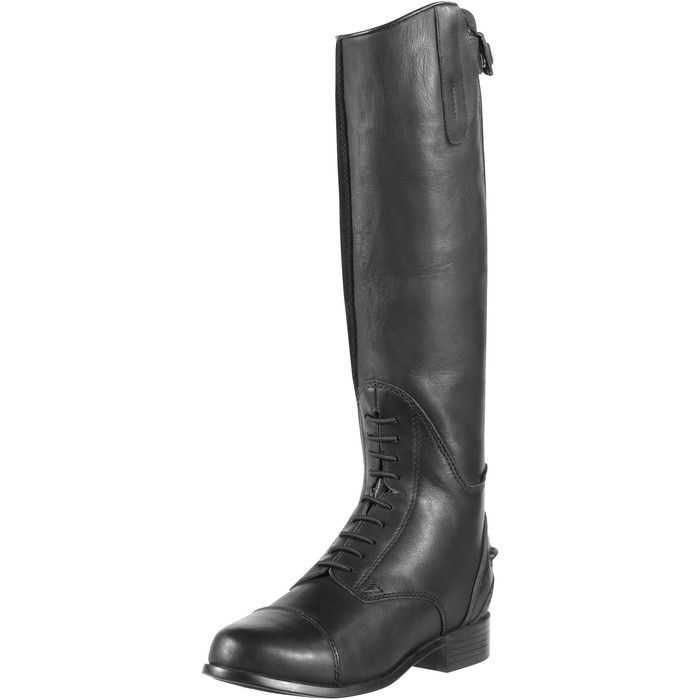 Harry Hall Junior Edlington LEATHER Kids Horse Long/Tall Riding Boot COMPETITION 