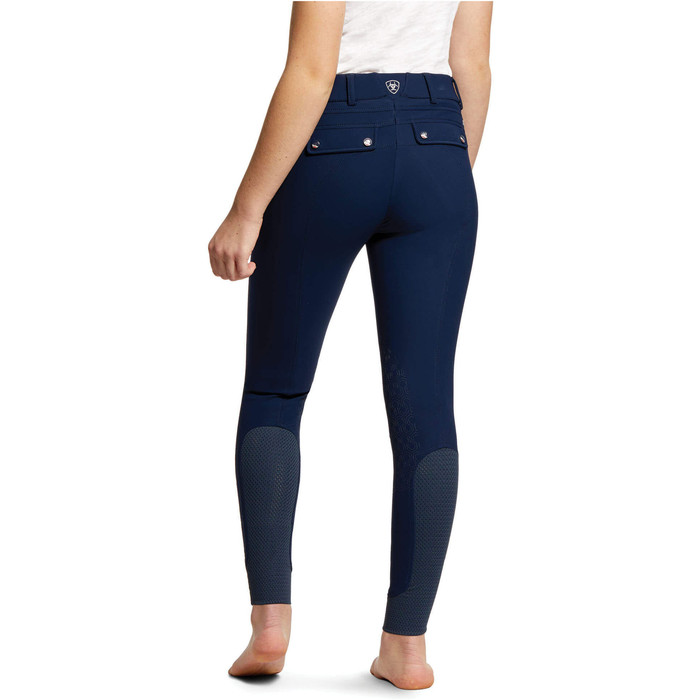 Ariat Youth Tri Factor EQ Grip Knee Patch Breeches 10030996 - Navy