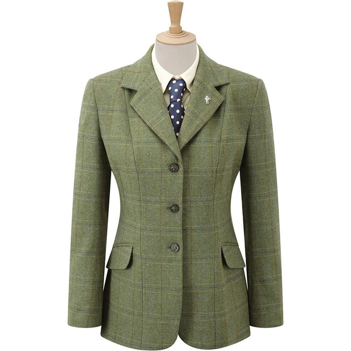 Caldene Maids Competition Jacket Southwold Tweed Check Green