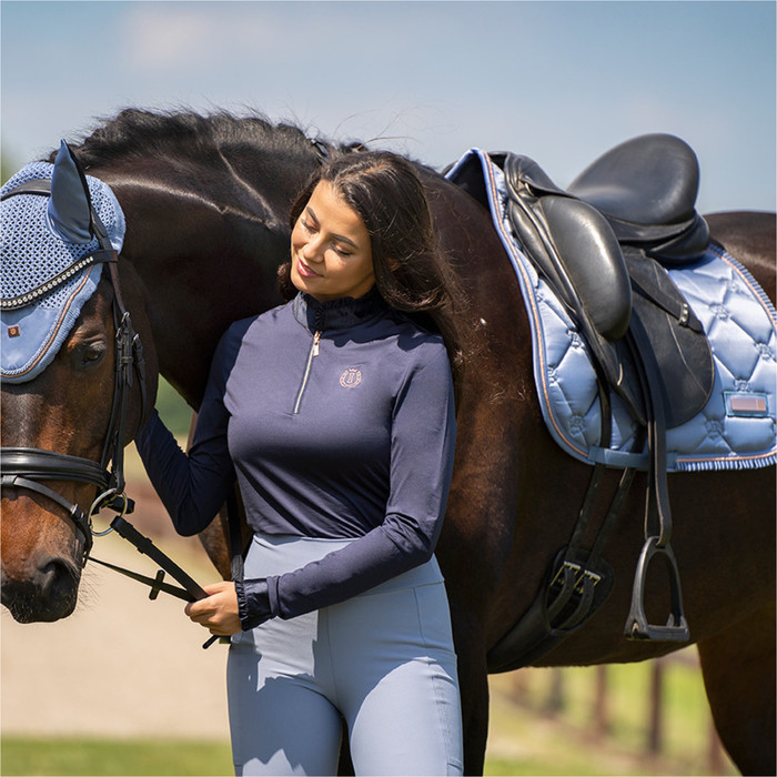2023 Imperial Riding Lovely Dressage Saddle Pad ZT78122000 - Light Shadow