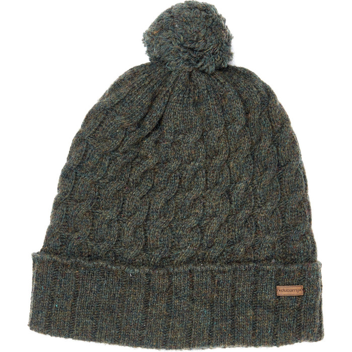 Dubarry Athboy Knited Bobble Hat Olive