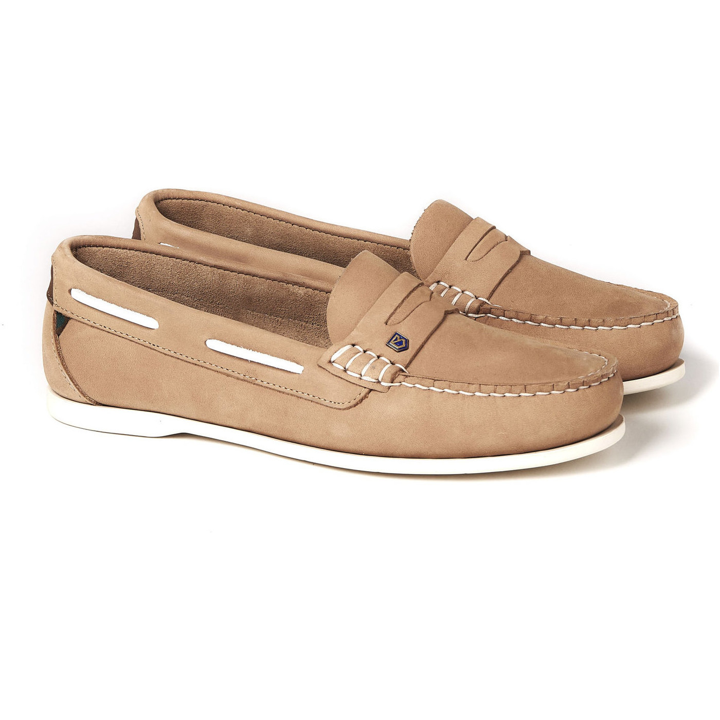 Dubarry Womens Belize Deck Shoe Beige The Drillshed