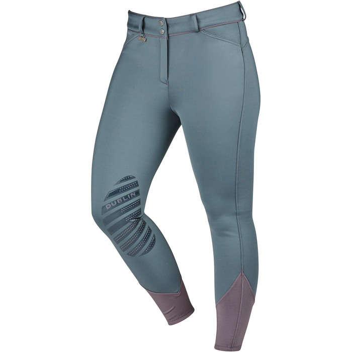 Dublin Womens Thermal Gel Knee Patch Breeches Iron
