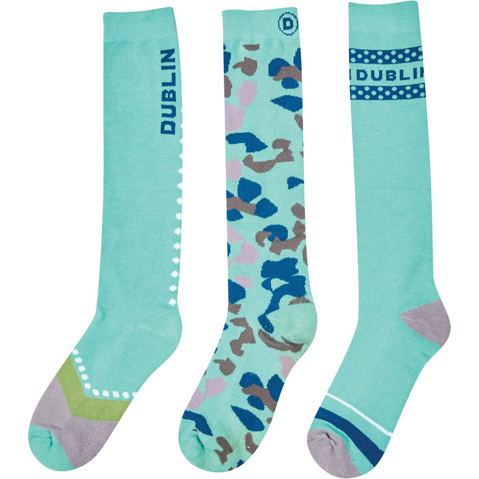 Dublin Womens Socks 3 Pack 1004094006 - Lichen Green