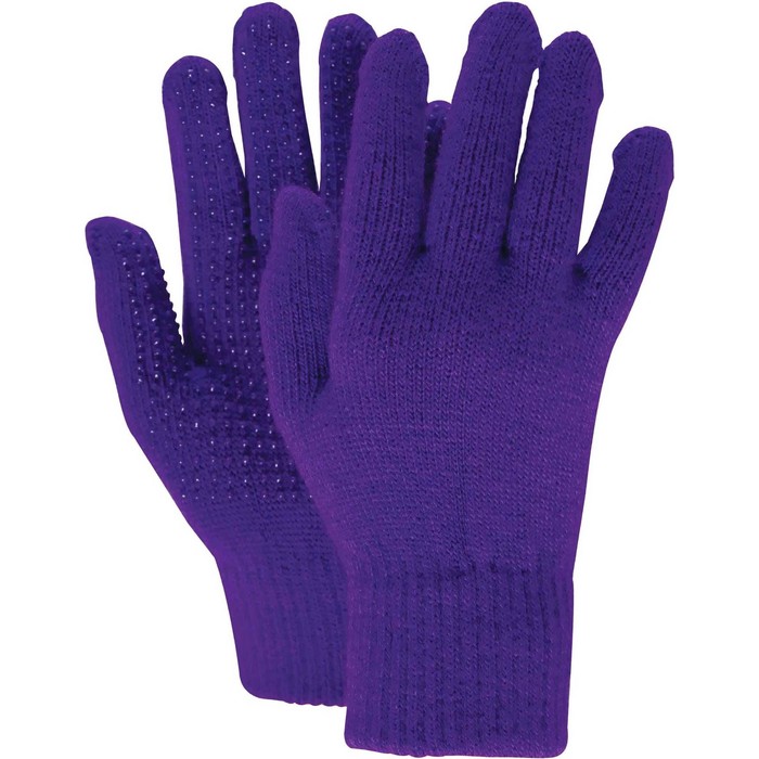 2022 Dublin Childrens Pimple Grip Riding Gloves - Dark Purple