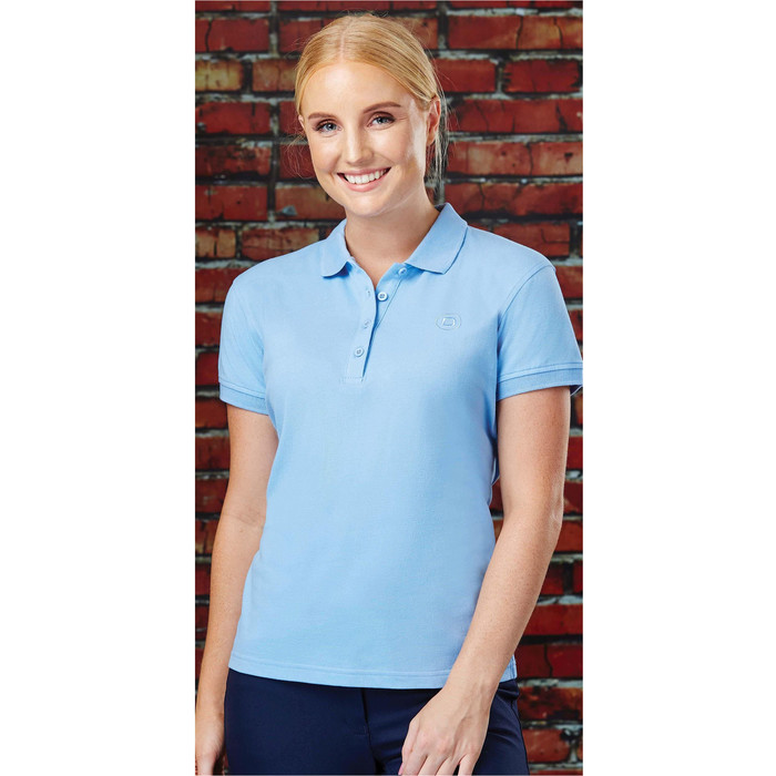 Dublin Womens Ara Short Sleeve Polo T-Shirt Powder Blue