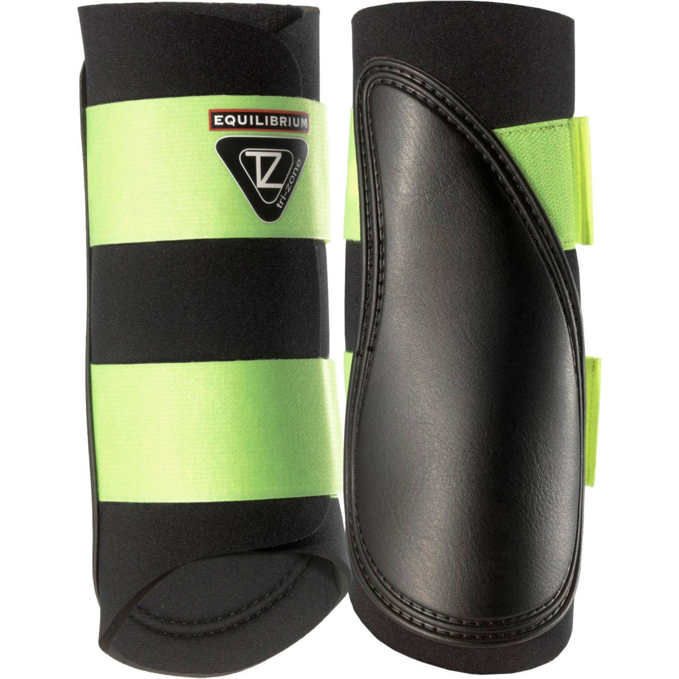 Equilibrium TriZone Brushing Boots Black / Yellow 1921 Horse