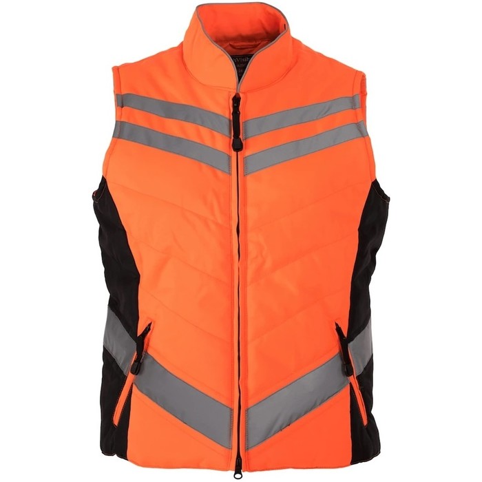 Equisafety Unisex Quilted Gilet - Orange GIL0