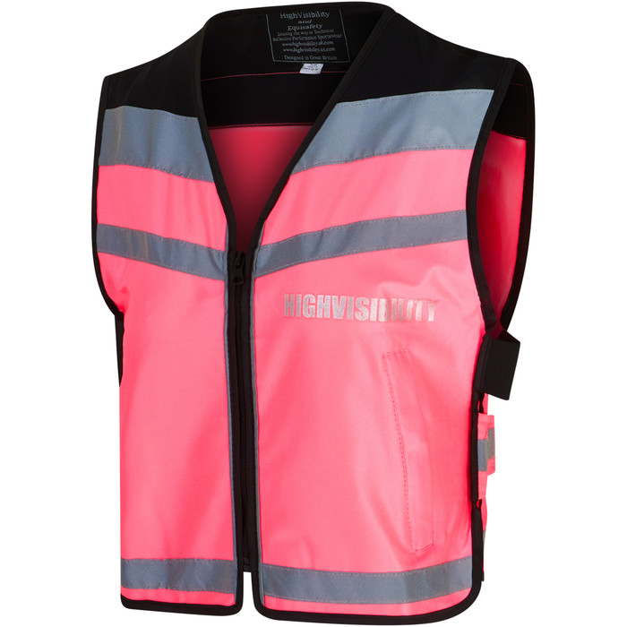2022 Equisafety Horse Riding Hi-Vis WaistCoat HIT- Pink