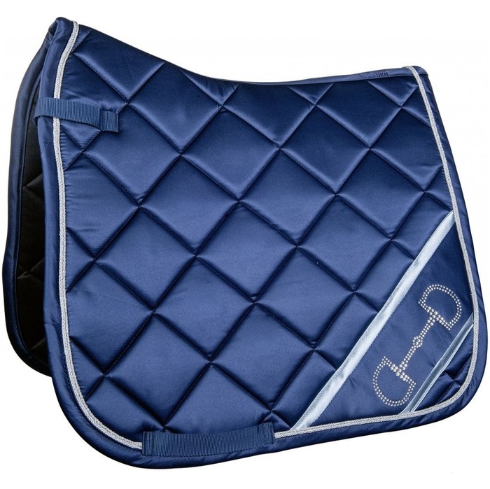 2022 HKM Monaco Bit Style Saddle Cloth 13194 - Deep Blue