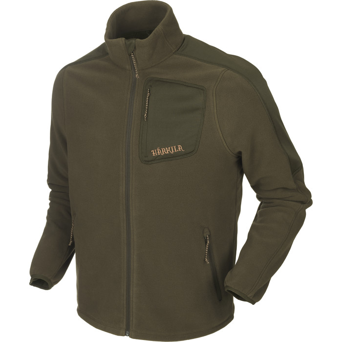 2022 Harkila Mens Venjan Fleece Jacket 130112629 - Willow green