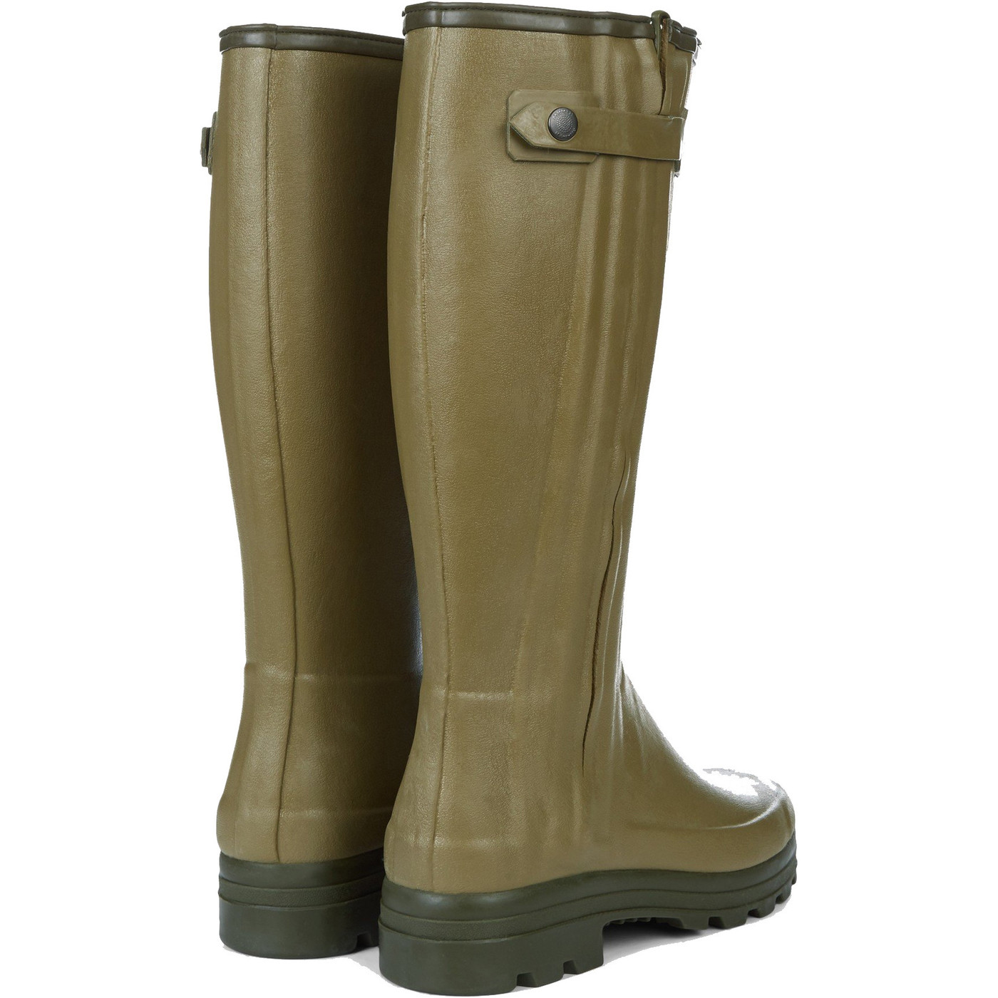 Le Chameau Mens Wellies Chasseur Neoprene Lined Vert Vierzon 1182