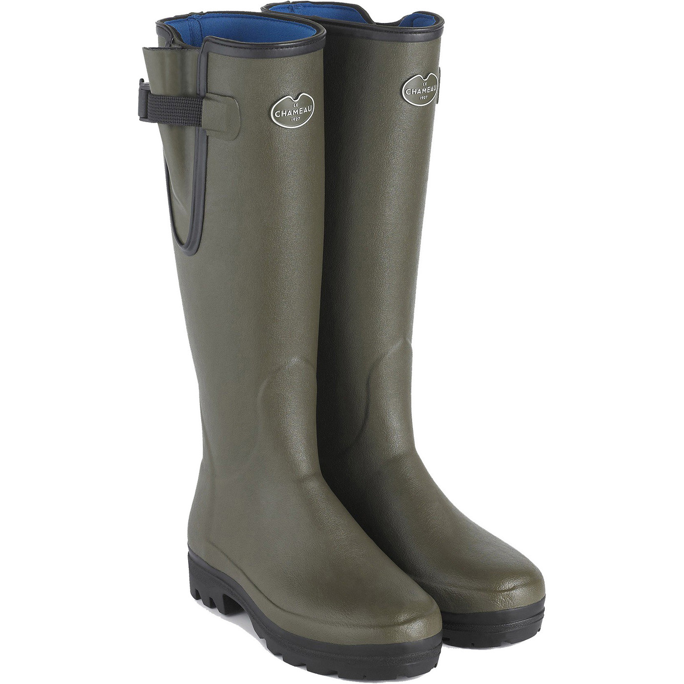 Le Chameau Womens Wellies Vierzon Neoprene Lined Vert Chameau | Wellies ...