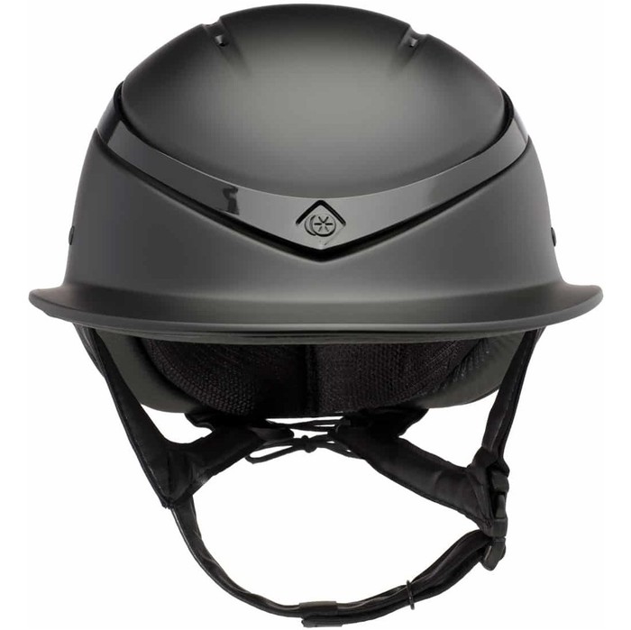 Charles Owen Luna Wide Peak Helmet & Headband LUNAWPBMBG - Black Matt / Black Gloss