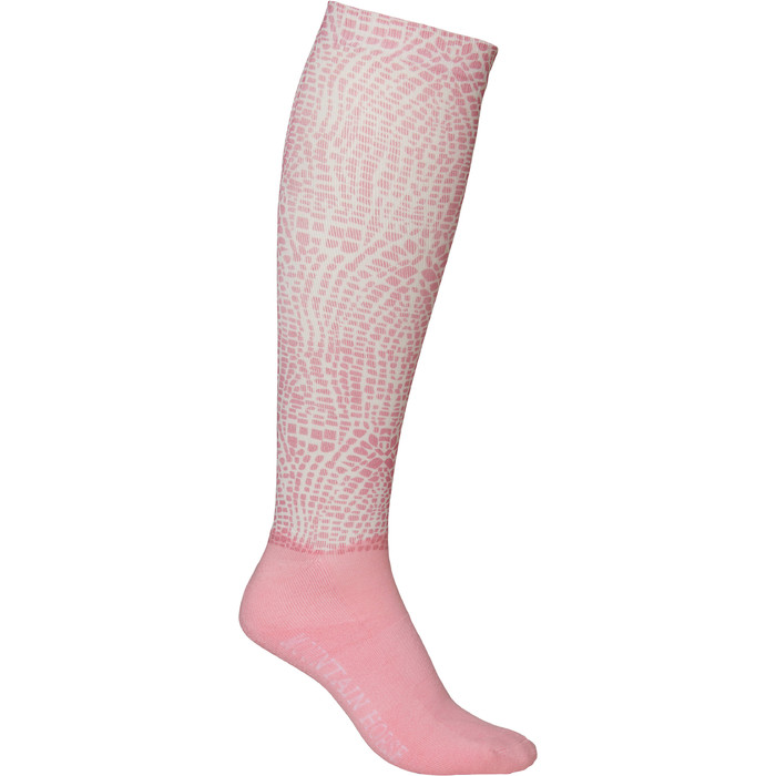 Mountain Horse Womens Croc Socks Double Pack - Black / Pink