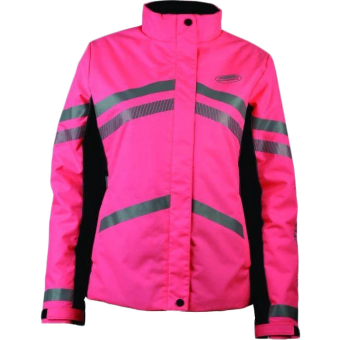 Weatherbeeta Reflective Heavy Padded Waterproof Jacket Hi Vis Pink 1005272