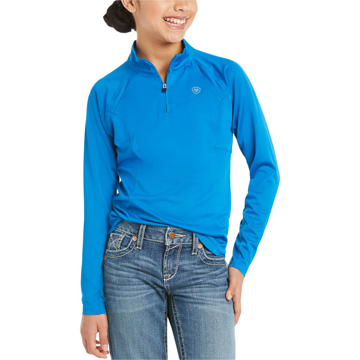 Ariat Youth Sunstopper 2.0 1/4 Zip Imperial Blue 10034994