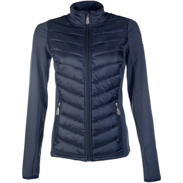 2022 HKM Womens Prag Style Jersey / Nylon Riding Jacket 11315 - Deep Blue