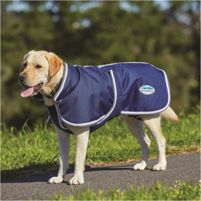 Dark Blue/Grey/Whit... Weatherbeeta Comfitec Premier Free Parka Deluxe Dog Coat 