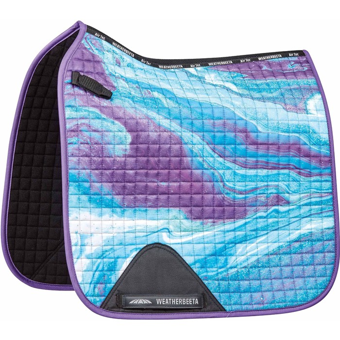 Weatherbeeta Prime Marble Dressage Saddle Pad 1008703 - Purple Swirl