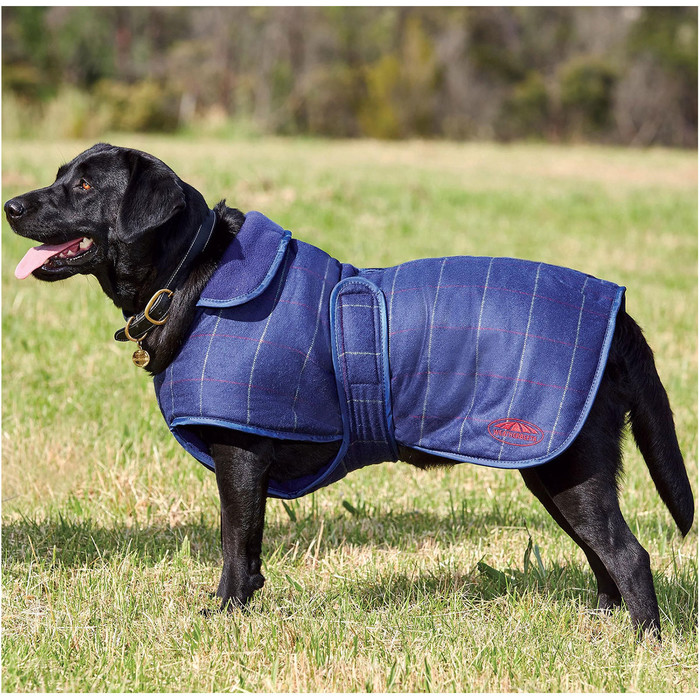 Weatherbeeta Tweed Dog Coat Navy