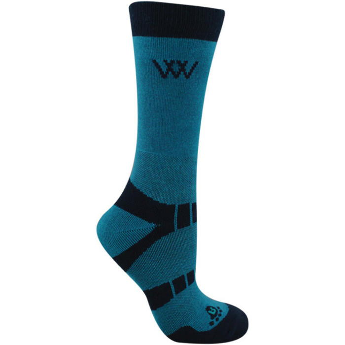 Woof Wear Short Bamboo Waffle Socks WW0016 Ocean