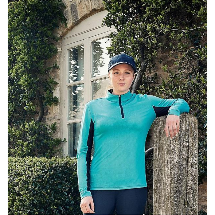 Dublin Womens Airflow CDT Long Sleeve Tech Top Aqua