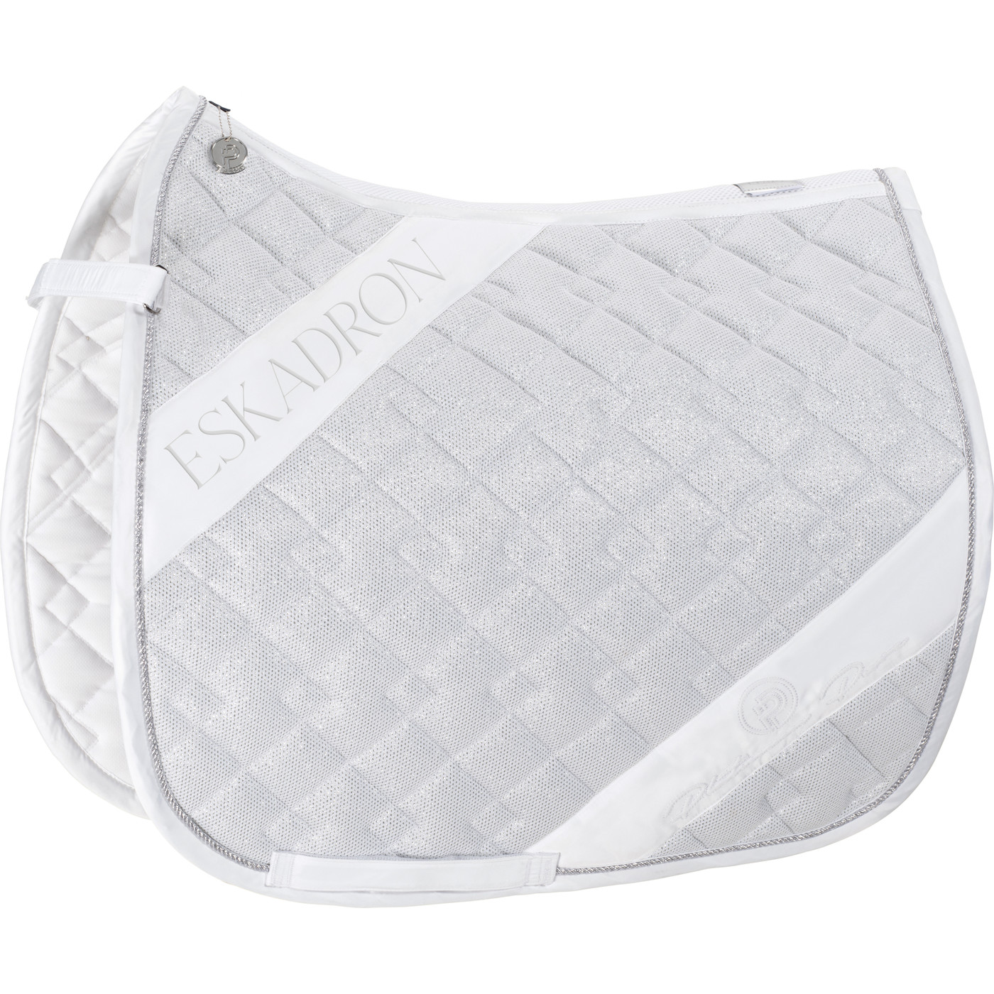 Personalised Embroidered Saddle Pad With Star Swirl, P,C,F, Saddle Cloth,Numnah