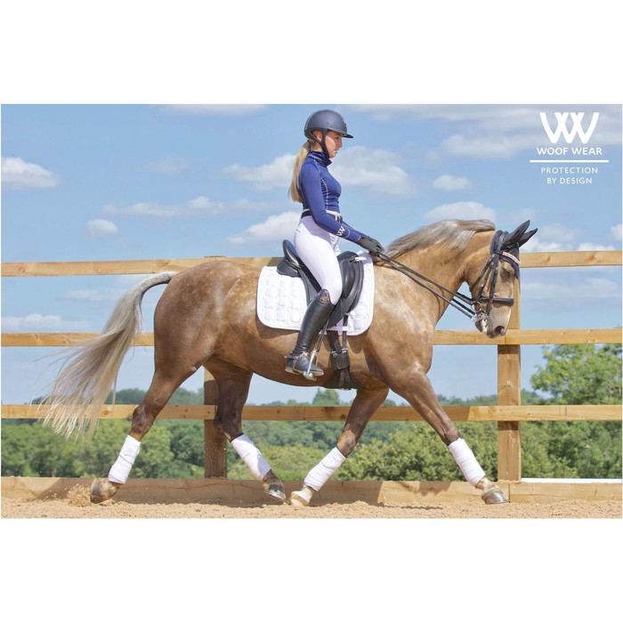 Woof Wear Vision Close Contact Saddle Pad - White