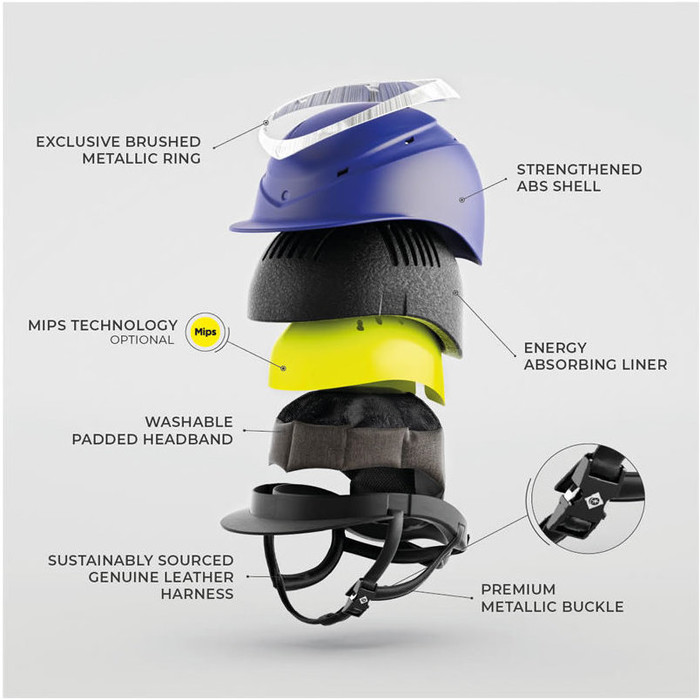 Charles Owen Halo Helmet HALONS - Navy / Platinum