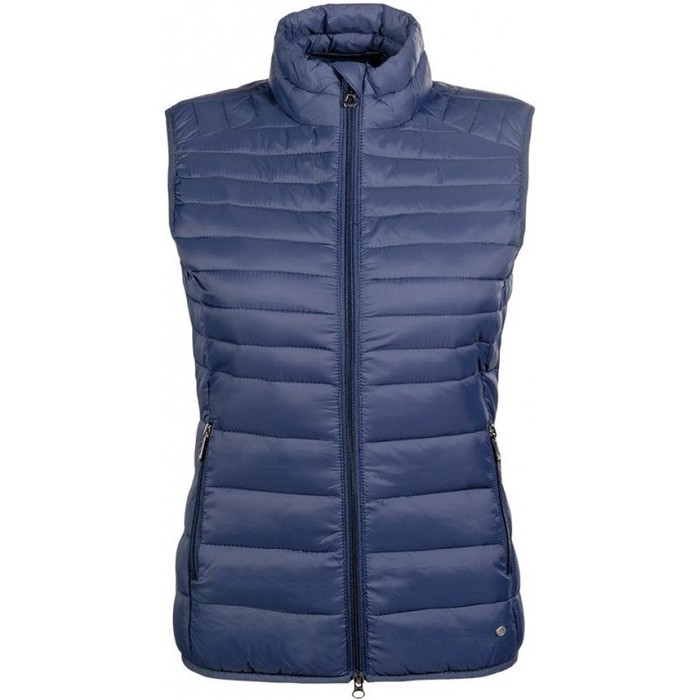2022 HKM Womens Lena Quilted Vest 12550 - Deep Blue