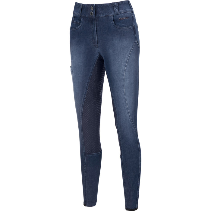 2022 Pikeur Womens Lisha Jeans Full Grip Breeches 144116 477 380 - Denim Blue