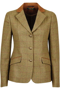 Dublin Girls Albany Tweed Suede Collar Tailored Jacket 100176500 - Brown