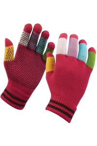 Dublin Magic Pimple Grip Riding Gloves 803180 - Pink / Multi