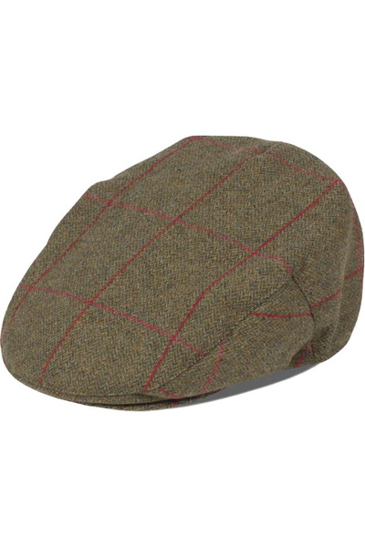 Alan Paine Mens Combrook Tweed Flat Cap